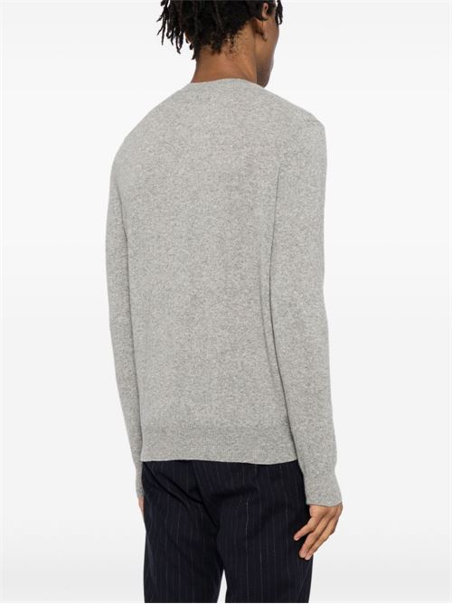 Cardigan con emblema a cuore nero COMME DES GARÇONS PLAY | AXN0230512LIGHTGREY